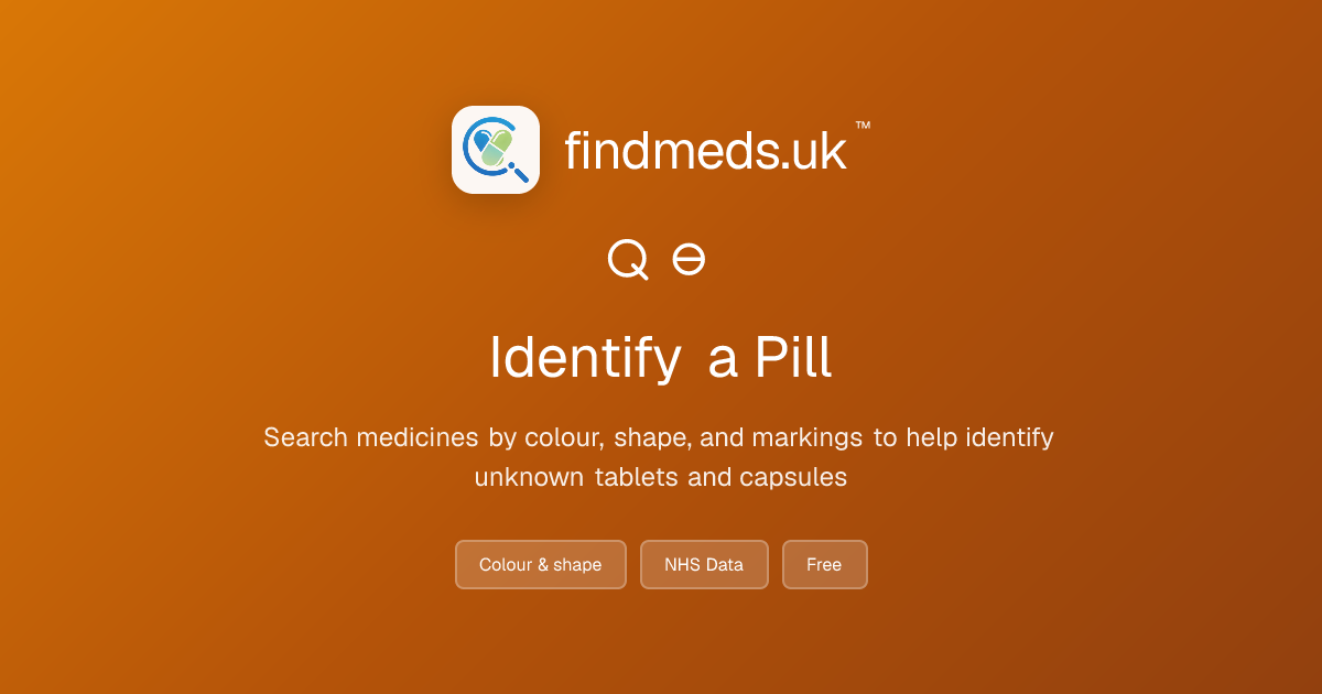 Pill identifier | findmeds.uk™